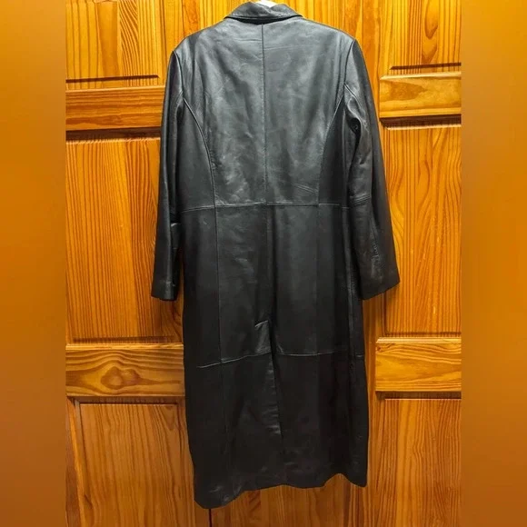 Vintage Centigrade Long Leather Jacket Rn 81893 - Picture 3 of 6